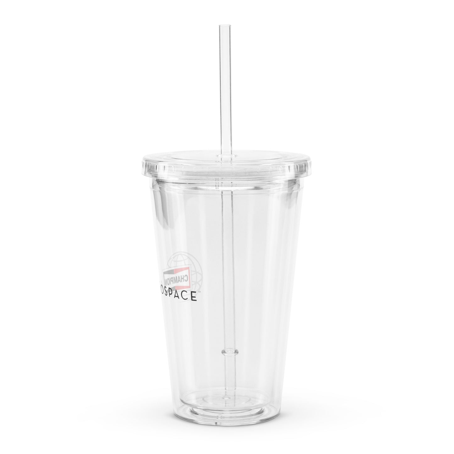 Champion Aerospace Logo Clear Plastic Tumbler