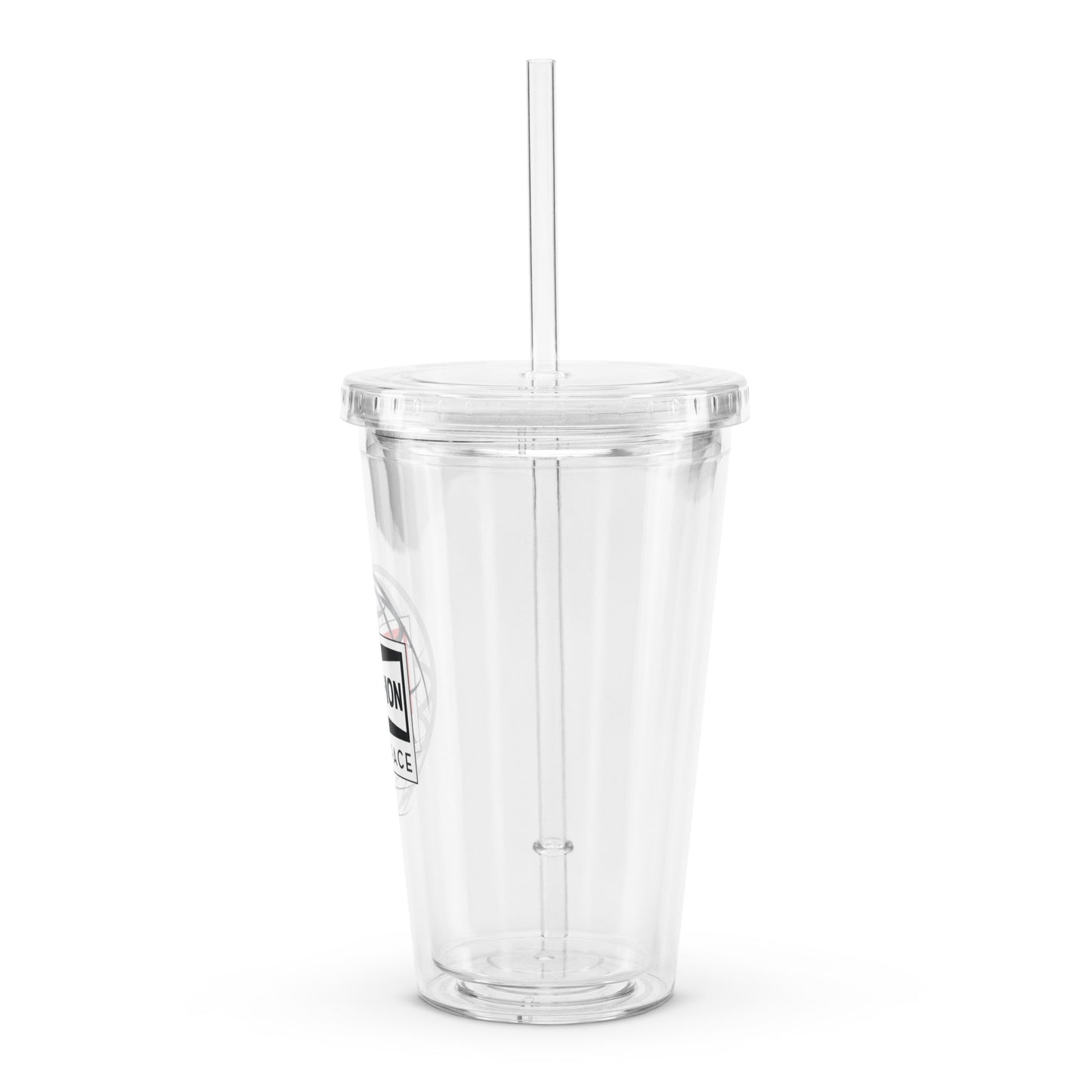 Champion Aerospace Vertical Logo Clear Plastic Tumbler