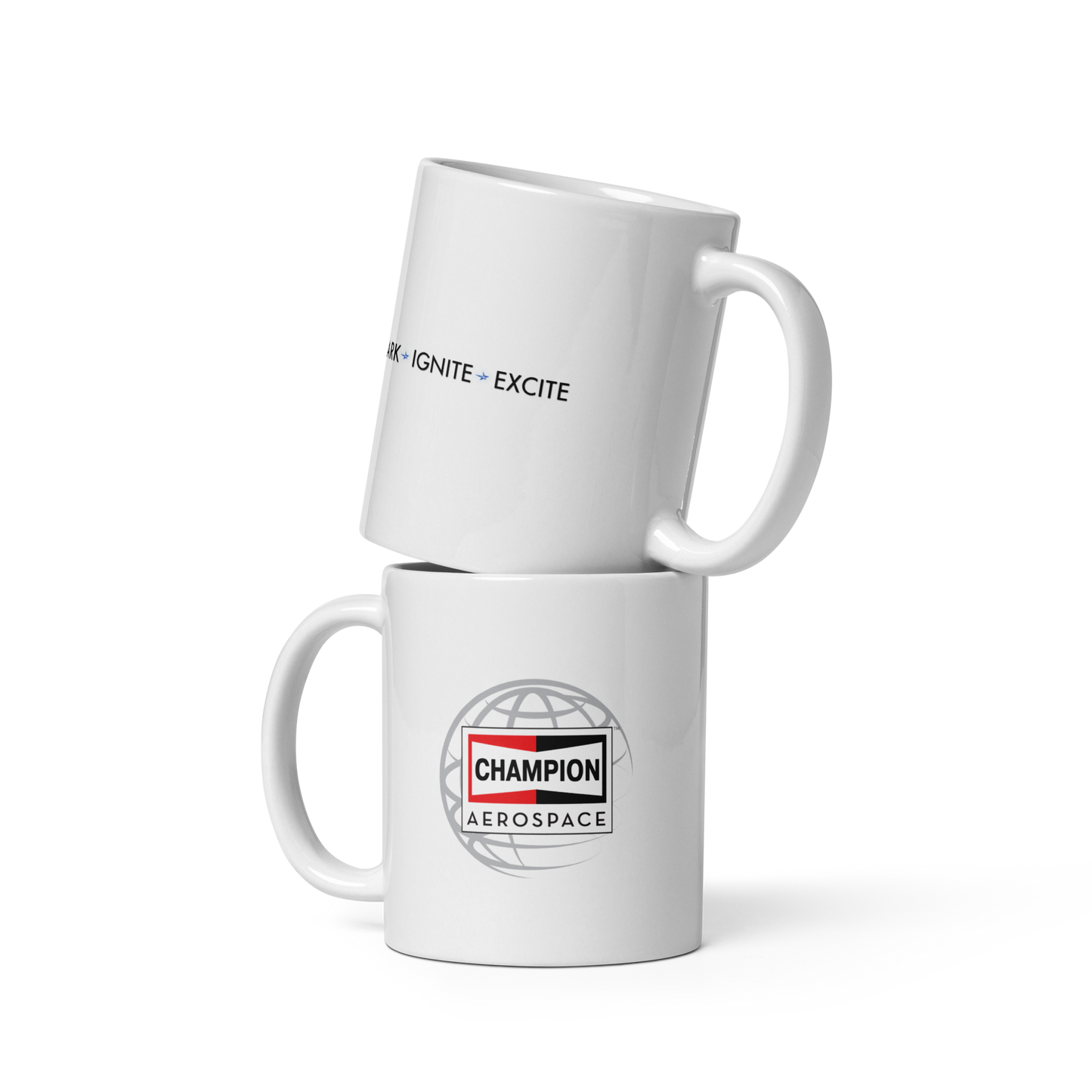 Champion Aerospace Vertical Logo Glossy Mug
