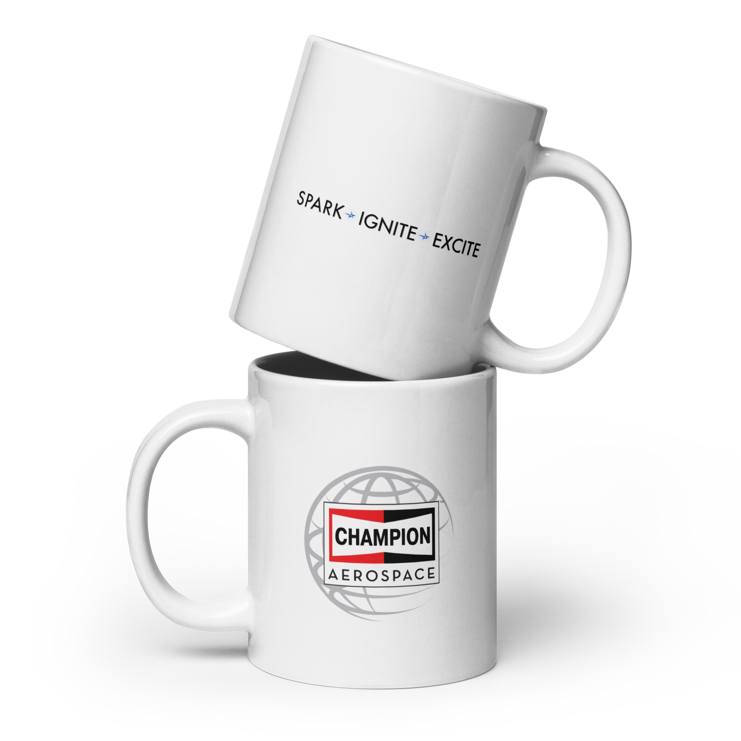 Champion Aerospace Vertical Logo Glossy Mug