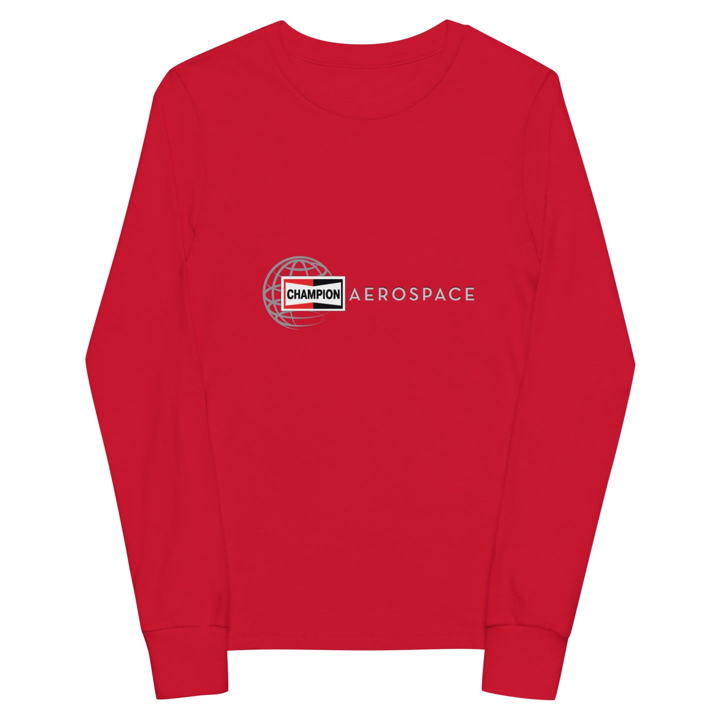 Champion Aerospace Logo Youth Long Sleeve Tee