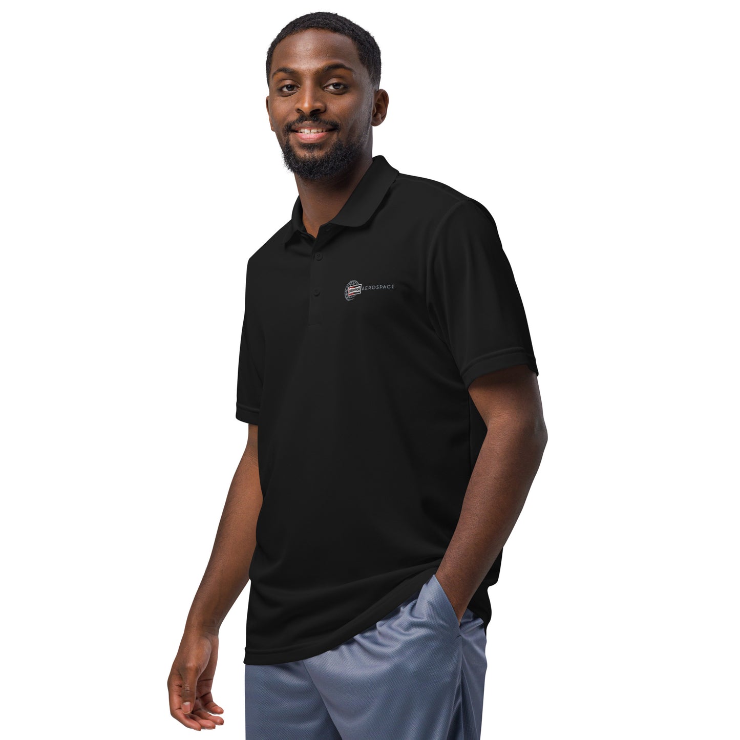 Champion Aerospace Logo Adidas Sport Polo