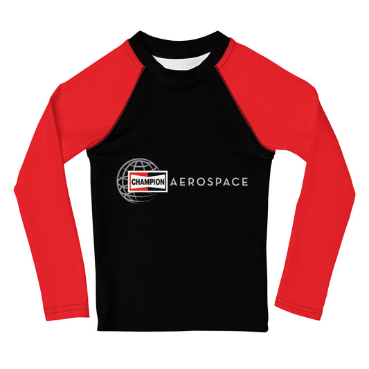 Champion Aerospace Logo Kids Rash Guard