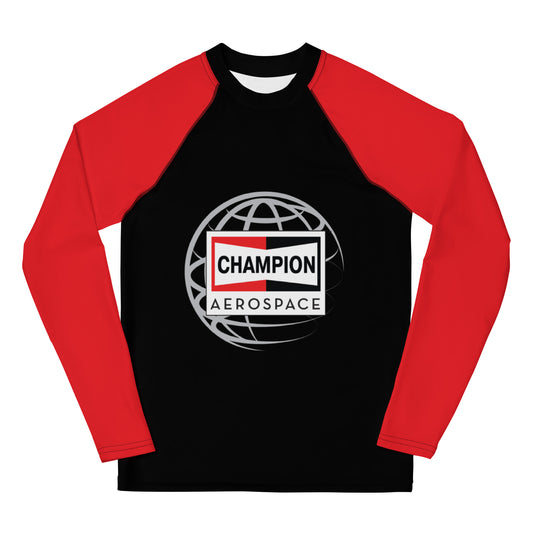 Champion Aerospace Vertical Logo Youth Rash Guard