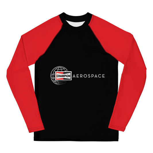 Champion Aerospace Logo Youth Rash Guard