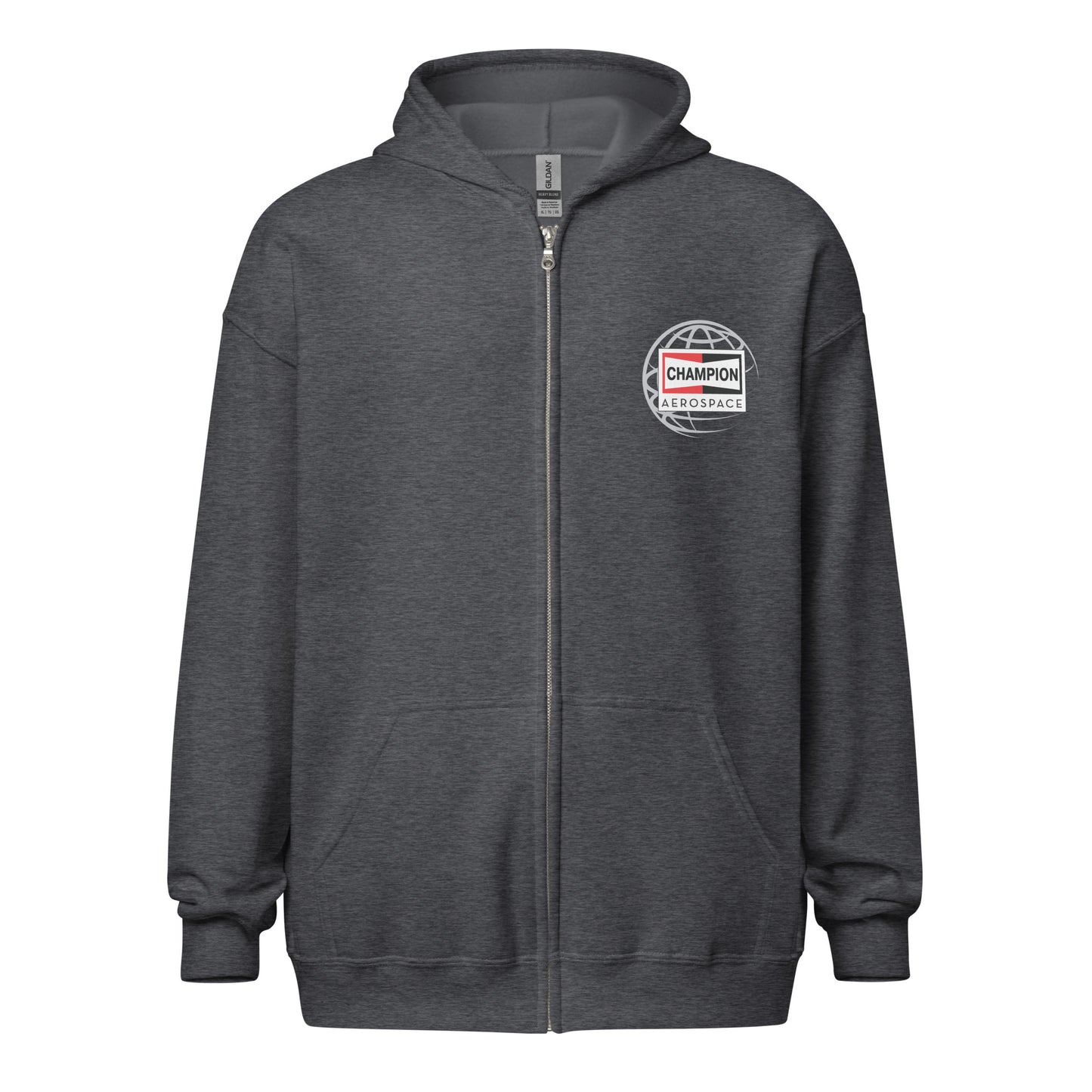 Champion Aerospace Vertical Logo Zip Hoodie