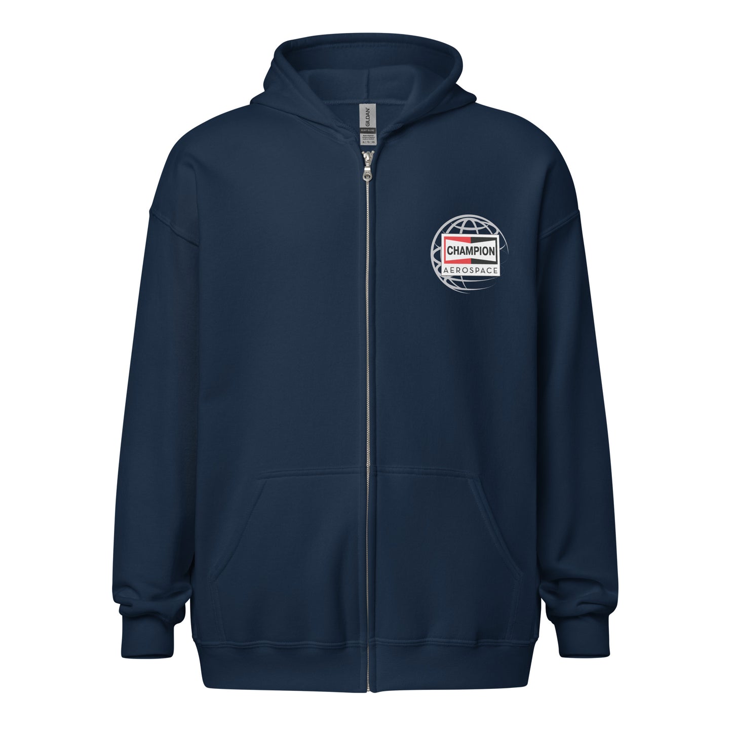 Champion Aerospace Vertical Logo Zip Hoodie