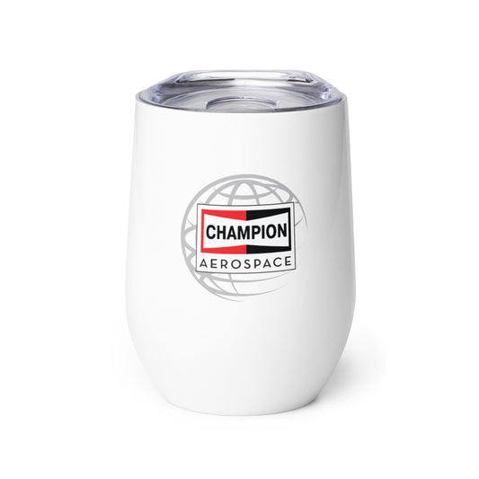 Champion Aerospace Vertical Logo Wine Tumbler
