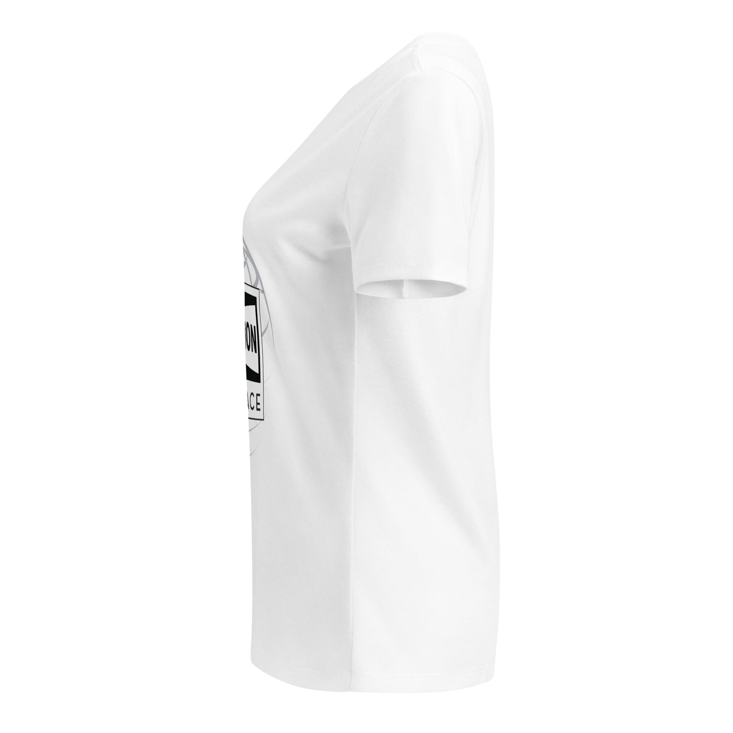 Champion Aerospace Vertical Logo Women’s Relaxed V-Neck T-shirt
