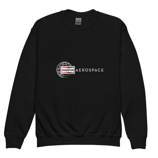 Champion Aerospace Logo Youth Crewneck Sweatshirt