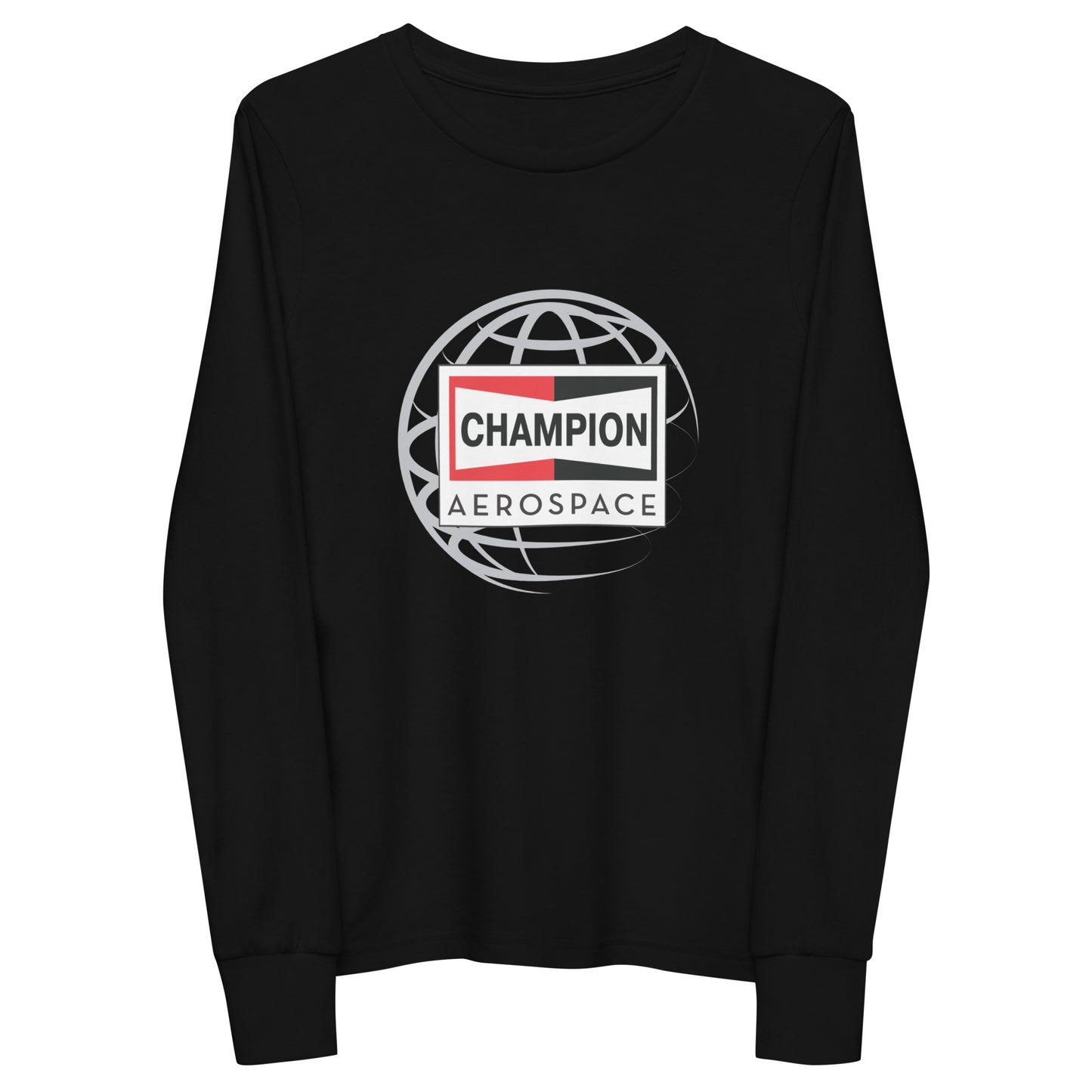 Champion Aerospace Vertical Logo Youth Long Sleeve Tee